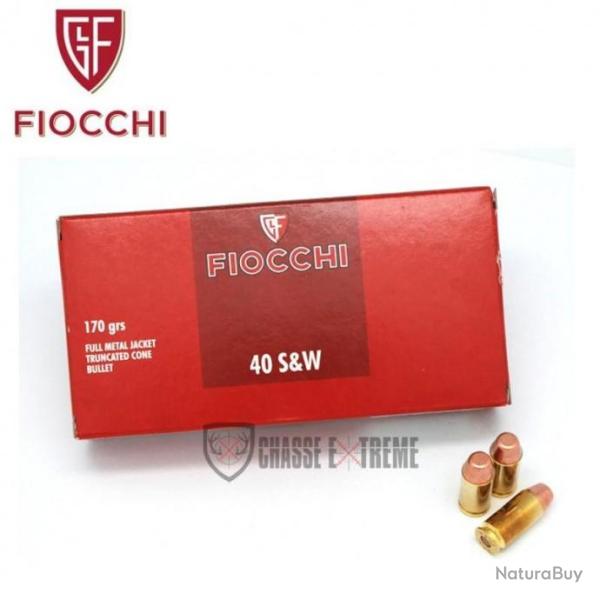 50 Munitions FIOCCHI Cal 40 S&W 170Gr FMJTC