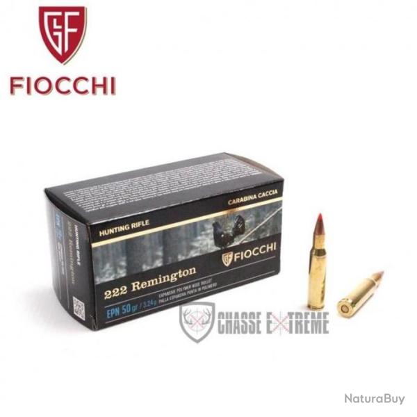 50 Munitions FIOCCHI Cal 222 Rem 50 Gr EPN