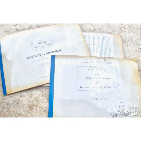 RECUEILS DE PLANCHES ARTILLERIE.