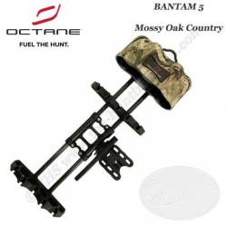 OCTANE Carquois BANTAM 5 fl&egrave;ches noir ou camo pour arc compound Mossy Oak Country
