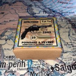7,5 mm Suisse 1882 (Poinsard & Veyret): Reproduction boite munitions (vide) PV 9108819
