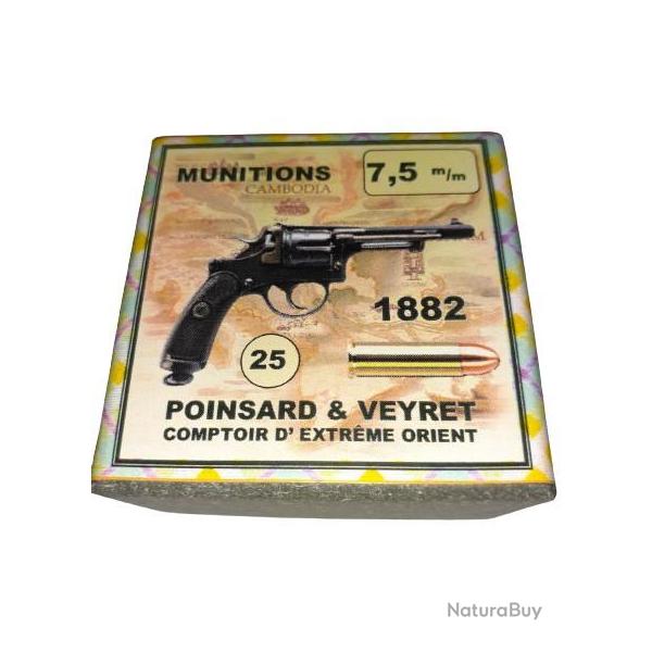 7,5 mm 1882: Reproduction boite cartouches (vide) POINSARD & VEYRET 9108819
