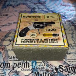 8 mm 320 / Bulldog (Poinsard et Veyret): Reproduction boite munitions (vide) PV 9108834