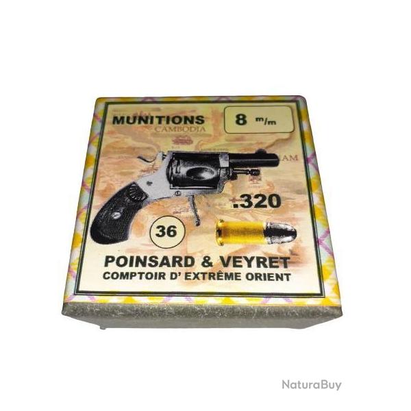 8 mm 320 / bulldog: Reproduction boite cartouches (vide) POINSARD & VEYRET 9108834