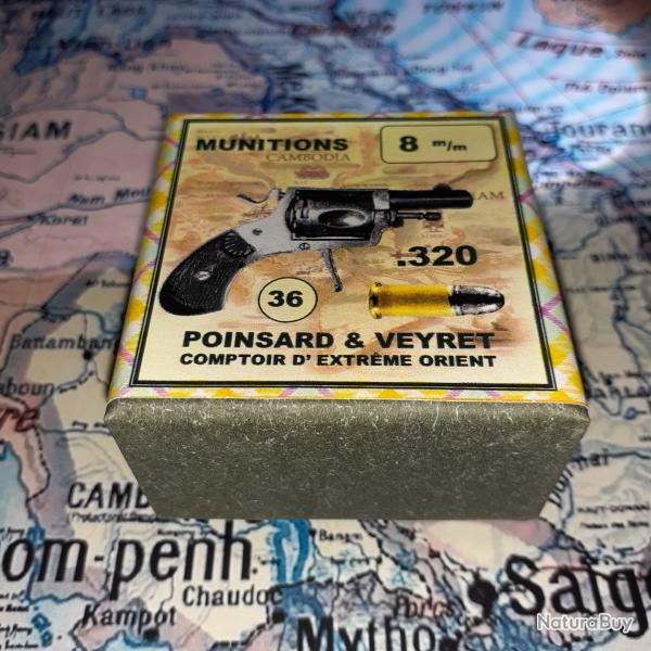 8 mm 320 / Bulldog (Poinsard et Veyret): Reproduction boite munitions (vide) PV 9108834