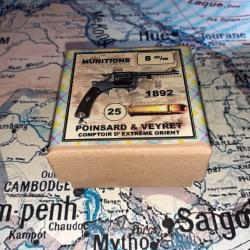 8 mm 1892 Ordonnance (Poinsard & Veyret): Reproduction boite munitions (vide) PV 9108857