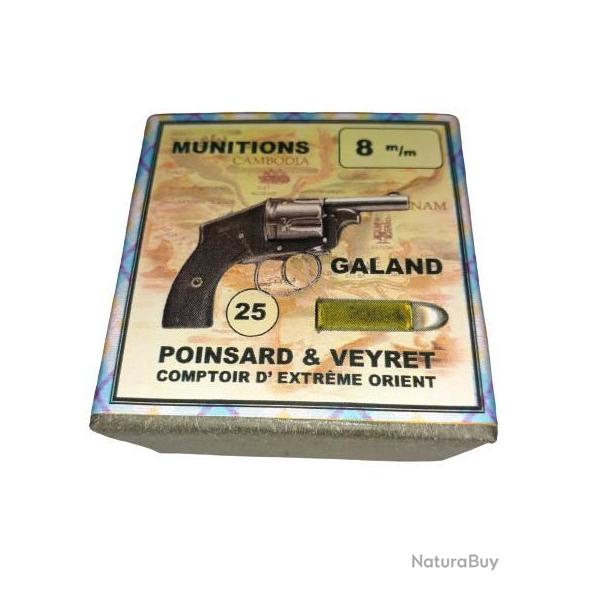 8 mm Galand Tue Tue: Reproduction boite cartouches (vide) POINSARD & VEYRET 9108874