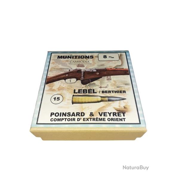 8 mm LEBEL ou 8mm R�glementaire: Reproduction boite cartouches (vide) PV 9108886