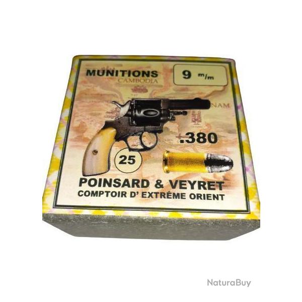 9 mm 380: Reproduction boite cartouches (vide) POINSARD & VEYRET 9108906