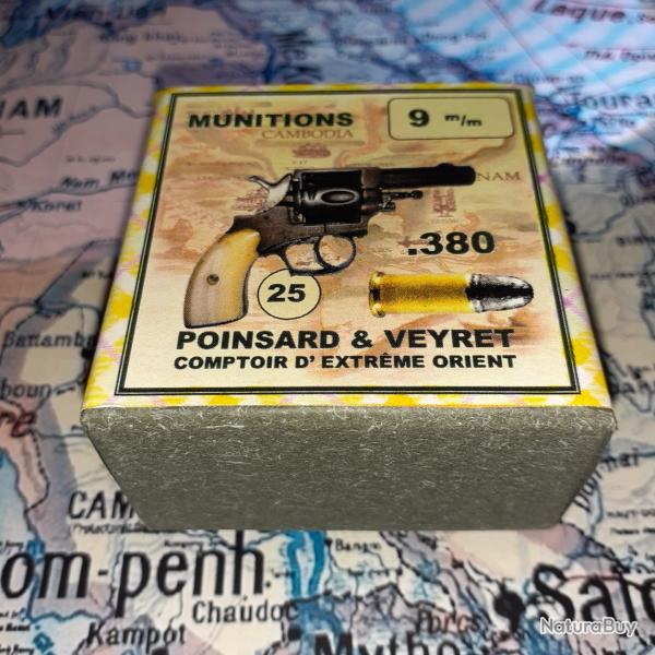 9 mm 380 / Bulldog (Poinsard & Veyret): Reproduction boite munitions (vide) PV 9108906