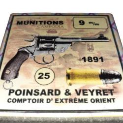 9 mm Danois Mle 1891: Reproduction boite cartouches (vide) POINSARD & VEYRET 9108919