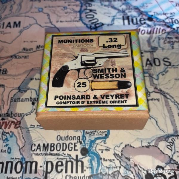 32 Long SW (Poinsard & Veyret): Reproduction boite munitions (vide) Collection vintage PV 9108919