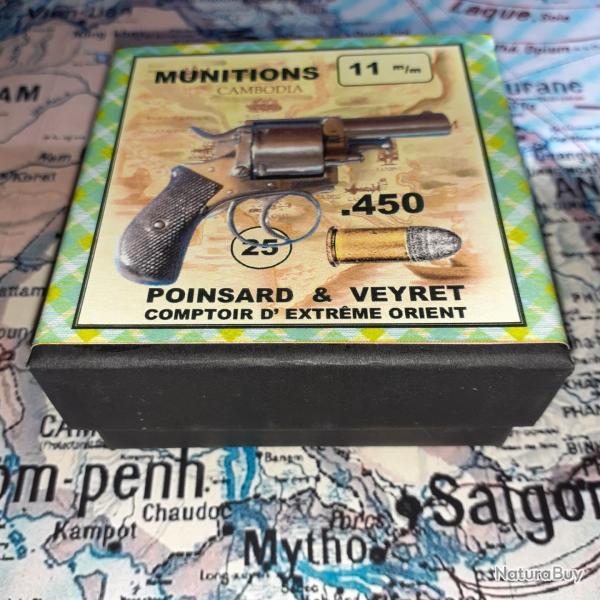 11 mm 450 / Bulldog (Poinsard & Veyret): Reproduction boite munitions (vide) PV 9108933