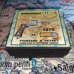 11 mm 1870 Lefaucheux (Poinsard & Veyret): Reproduction boite munitions (vide) PV 9108939