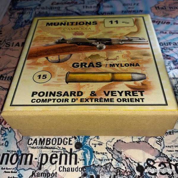 11 mm GRAS / Mylona R�glementaire (Poinsard & Veyret) Reproduction boite munitions (vide) PV 9108975