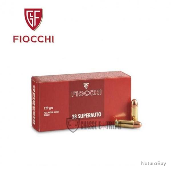 50 Munitions FIOCCHI Cal 38 Super Auto 129 Gr Fmj
