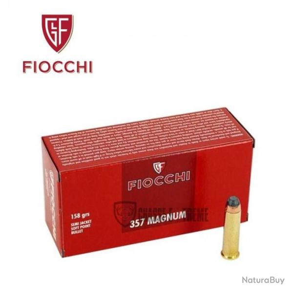 50 Munitions FIOCCHI Cal 357 mag 158 Gr Sjsp