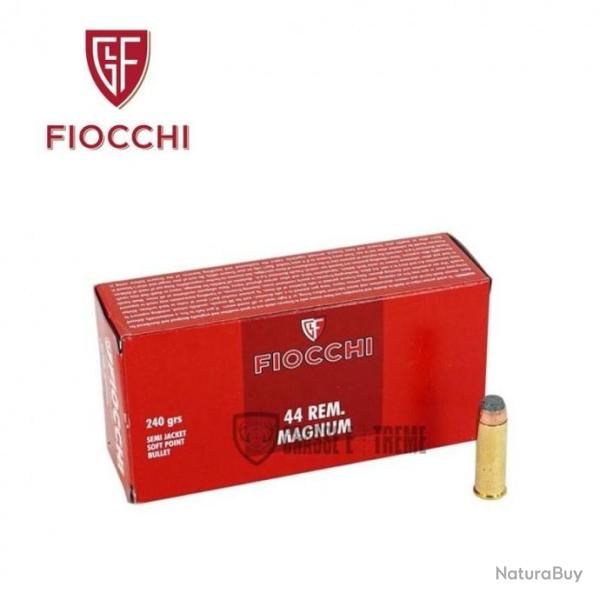 50 Munitions FIOCCHI Cal 44 Mag 240 Gr Sjsp