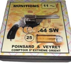 44 SW Russian: Reproduction boite cartouches (vide) POINSARD & VEYRET 9109059