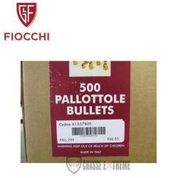 500 Ogives FIOCCHI Cal 223 Rem 55GR FMJ
