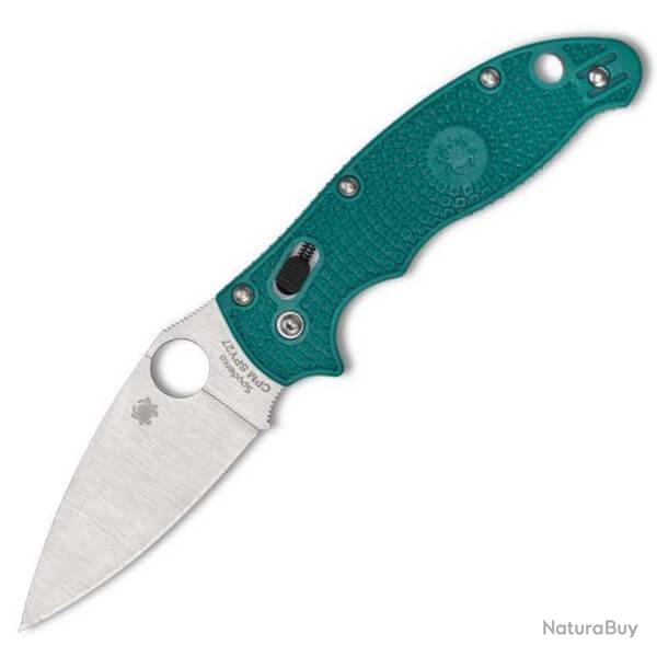 C101PCBL2-Couteau de poche Spyderco Manix 2 bleu turquoise