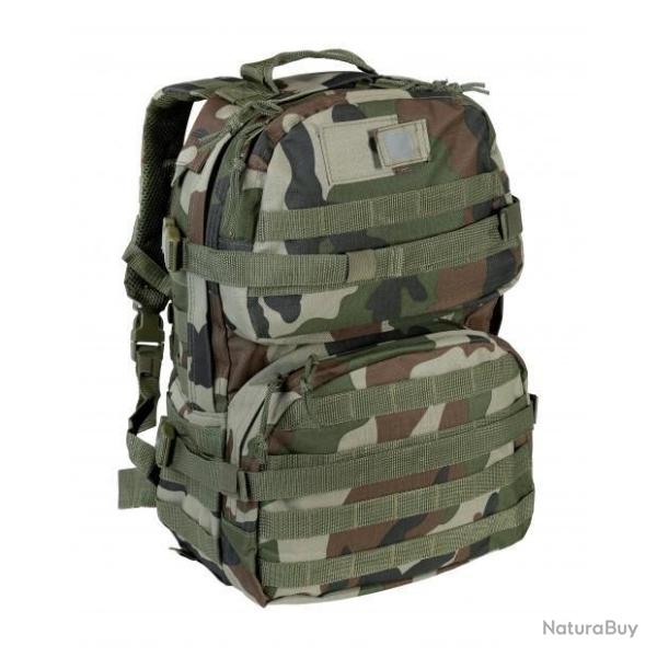 Sac � dos militaire 30L avec passants molle camo C/E Centre Europe cam Arm�e Fran�aise camouflage