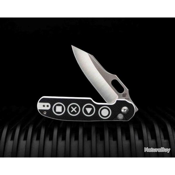 Couteau Kizer Cutlery Cormorant Button Lock Acier S35VN Manche G10 IKBS Clip KI4562A3