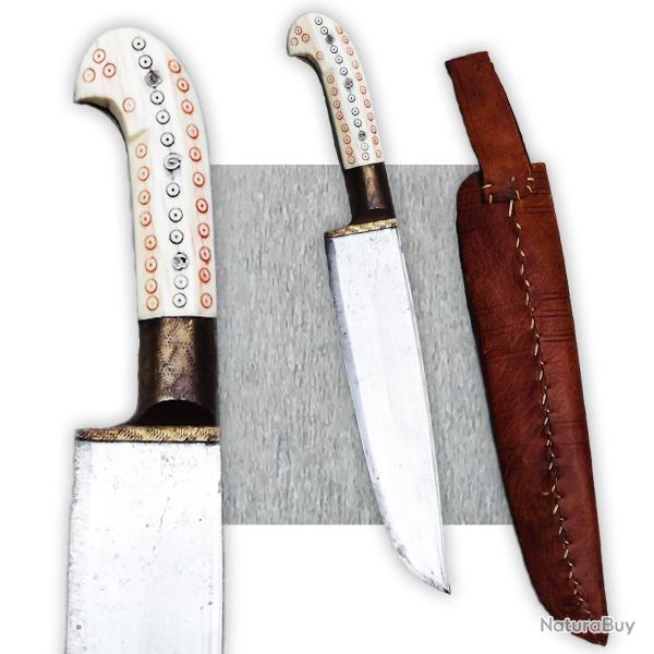 TRES RARE & SUBLIME DAGUE/POIGNARD YATAGAN TURC DE TYPE COURT EMPIRE OTTOMAN XIX ORIGINAL