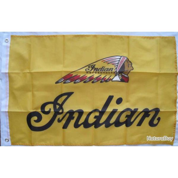 DRAPEAU  MOTO INDIAN  60X90cm Ref.60