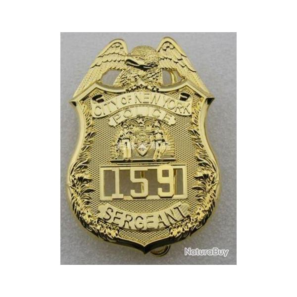 Insigne SERGEANT NYPD neuf.
