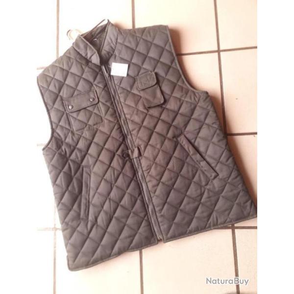 Gilet piqu� matelass� en L