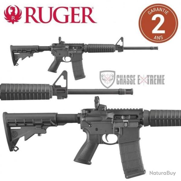 Carabine RUGER AR-556 Noire 41cm cal 223 Rem - Crosse Synth�tique R�glable