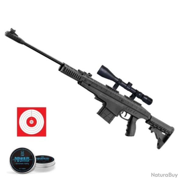Carabine � plomb Bo Manufacture Tactique Pendleton - Piston ressort - 4.5 mm / 10 Joules / Pack Tir
