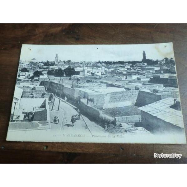 CP PAYS  MAROC  MARRAKECH  PANORAMA DE LA VILLE