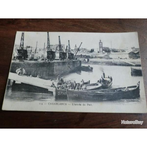CP  PAYS MAROC  CASABLANCA  L ENTREE DU PORT I