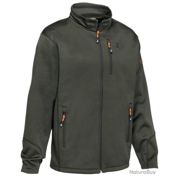 Gilet zipp� kaki PERCUSSION