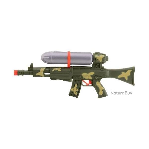 PISTOLET / FUSIL A EAU A POMPE FORME AK 47 KALASHNIKOV 49 CM COULEUR CAMOUFLAGE