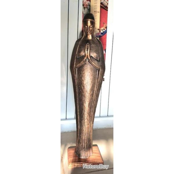 Vierge en bronze 81 cm