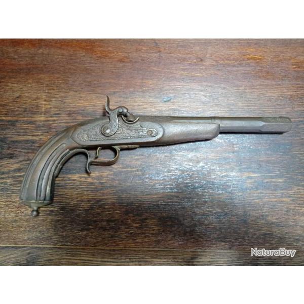 Reproduction ancienne de Pistolet  percussion espagnol - BE