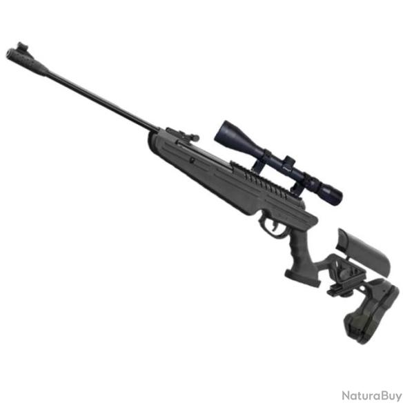 Carabine � plomb BO Manufacture Quantico Noir - Gas piston - Cal. 4,5 - 4.5 mm / Pack Optique