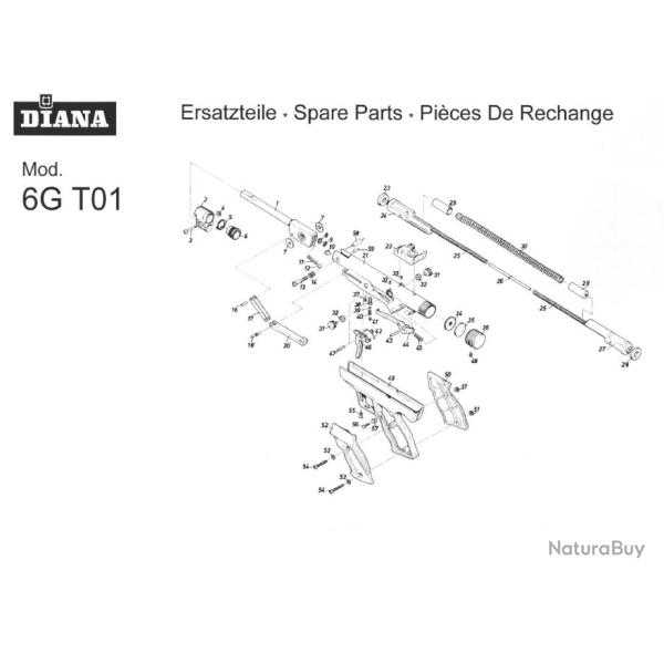 Pignon distributeur Diana 6G T01
