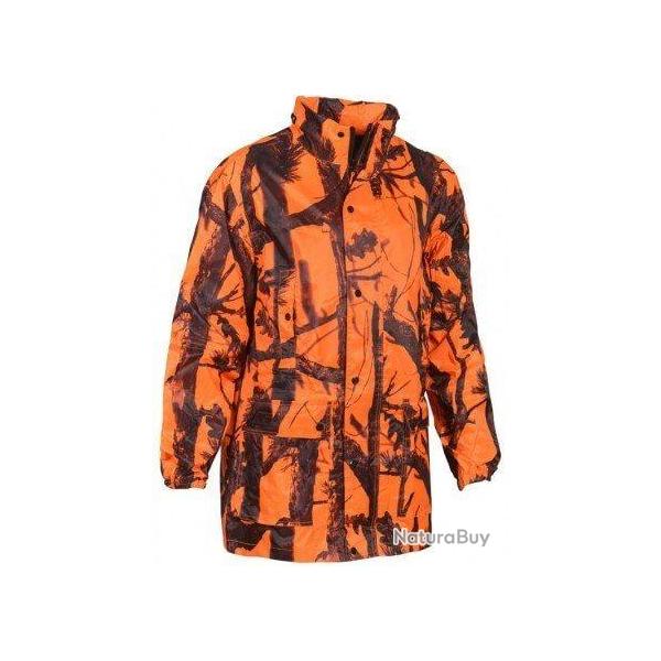 Veste de pluie GhostCamo orange B B PERCUSSION