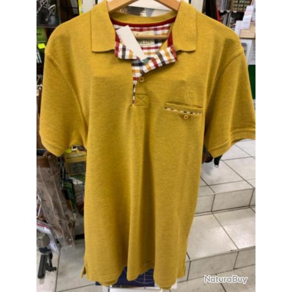 Polo lovergreen piquet jaune