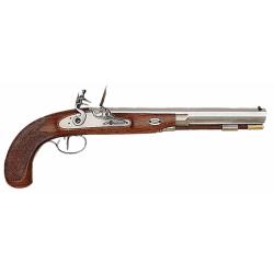 Pistolet Charles Moore Target &agrave; silex cal. 44