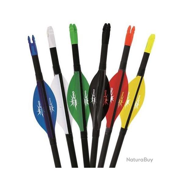 GASPRO - Plumes FIELD Med. 2" DROITIER (RH) JAUNE
