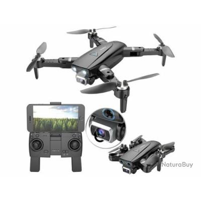 Drone Quadricoptère Videos Photo GPS Pliable Connecté avec Caméra 4K Manette + Pochette de Rangement