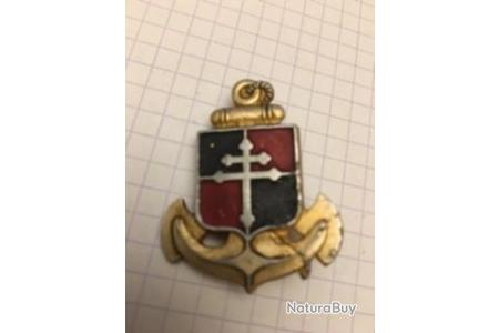 INSIGNE PATRIOTIQUE ALU Peint / Augis Lyon / Epoque E. F. 1940/44 / Variante