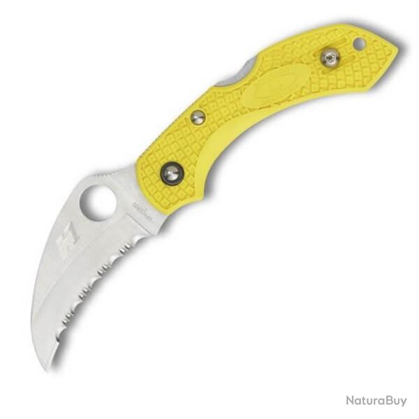 C28SYL2HB-couteau de poche Spyderco Dragonfly 2 Salt Hawkbill