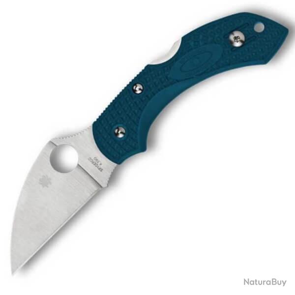 C28FP2WK390-Couteau de poche Spyderco Dragonfly 2 Wharncliffe K390 bleu