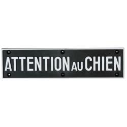 ATTENTION AU CHIEN DIM 24 X 6 CM NOIR